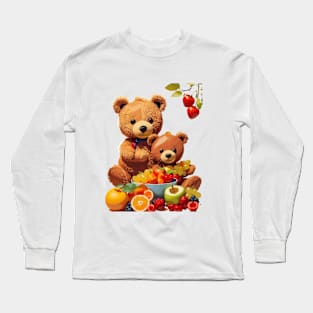 Bear with fruits Long Sleeve T-Shirt